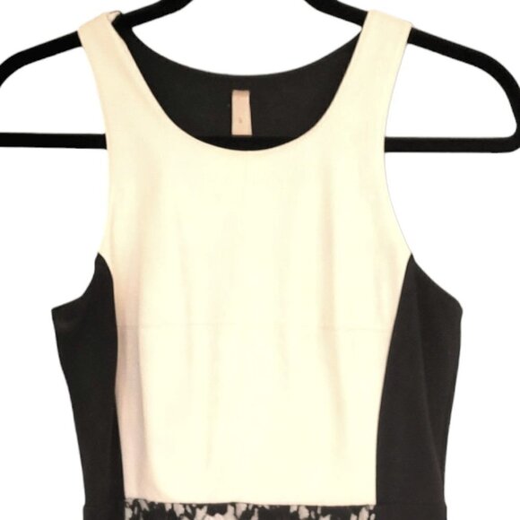 Bailey 44 Faux Leather & Lace Color Block Dress — Women’s Size S - Picture 4 of 11